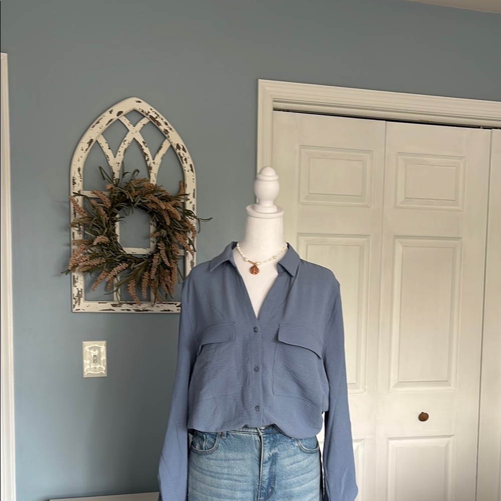 Laundry-Blue Button-Up Shirt